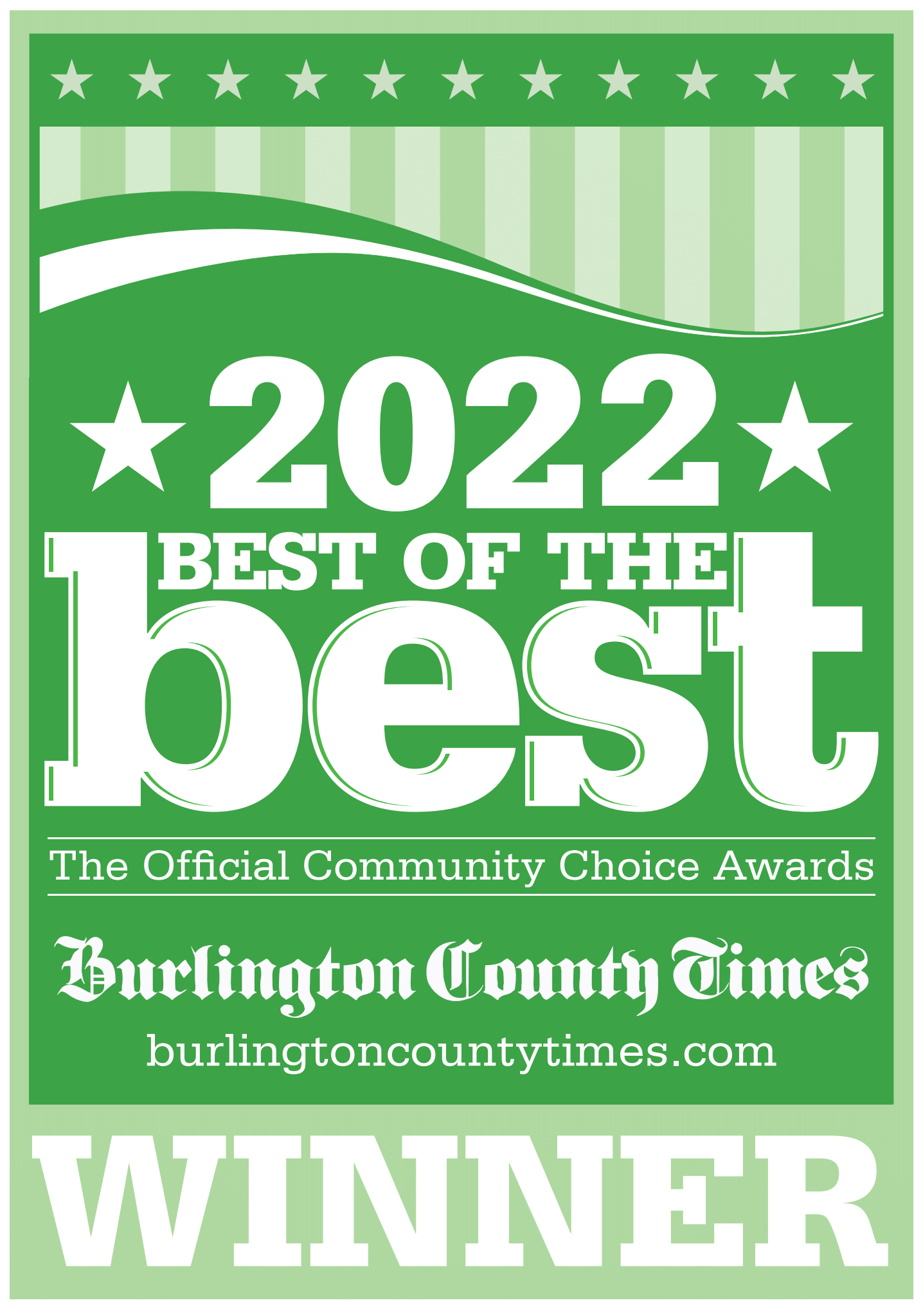 2022 Best of the Best Burlington County Times Winner
